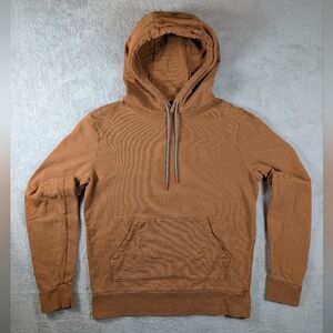 Topo Designs Men's Classic Hoodie Size Small Brown Sweatshirt Cotton Heavy